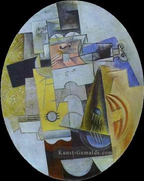 Instruments de musique 1913 Kubismus Ölgemälde